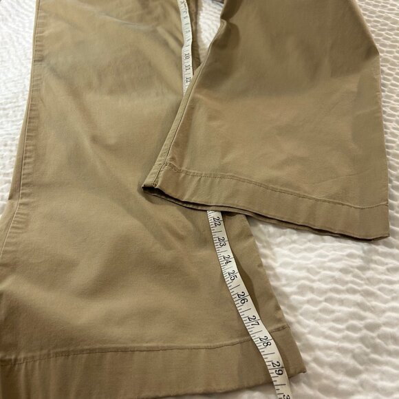 Ann Taylor Loft Wide Leg Mid Rise Kahki Pant size 8 - Picture 7 of 8